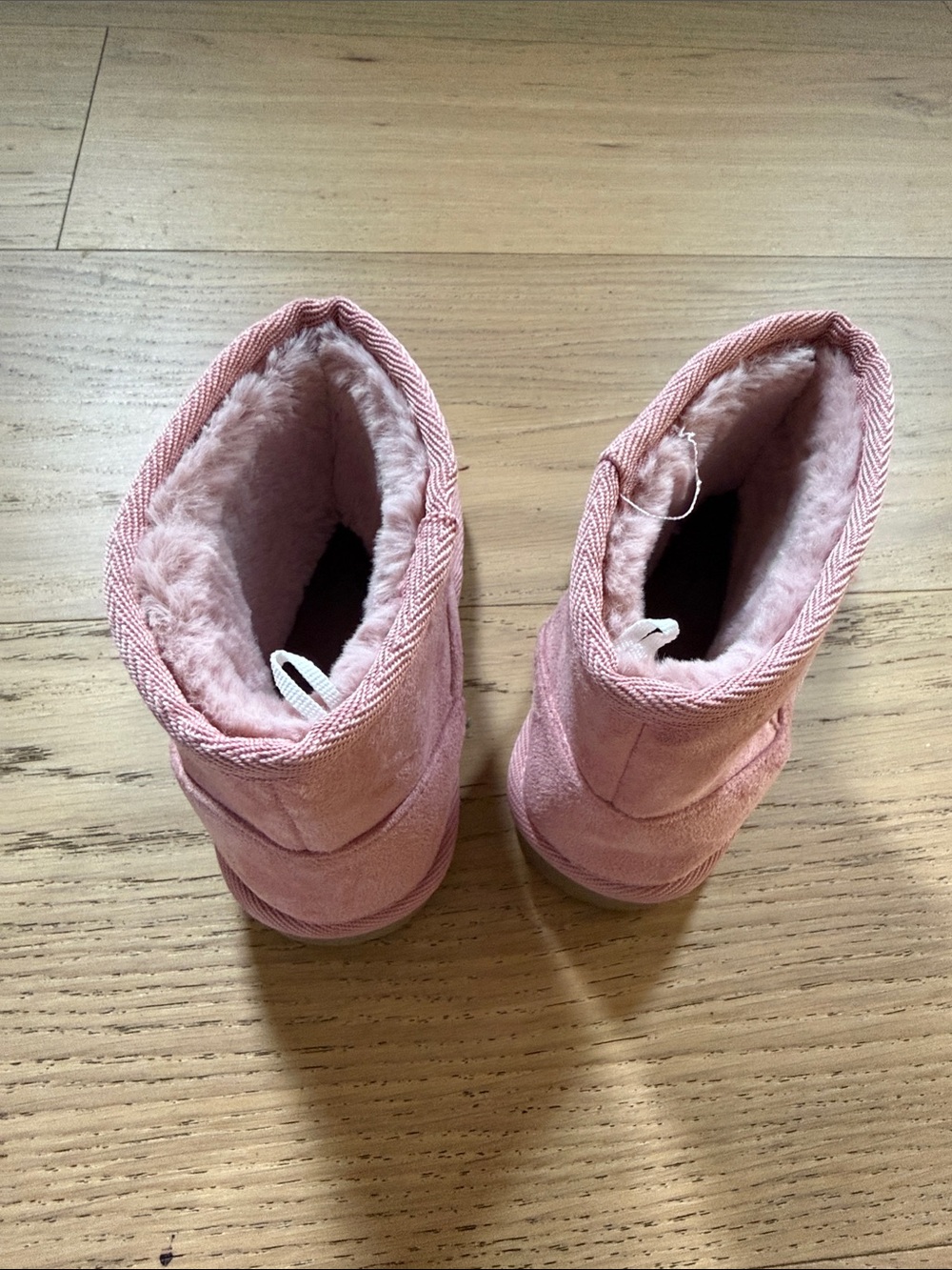 The Children's Place Pink Faux-Shearling Pull-On Boots